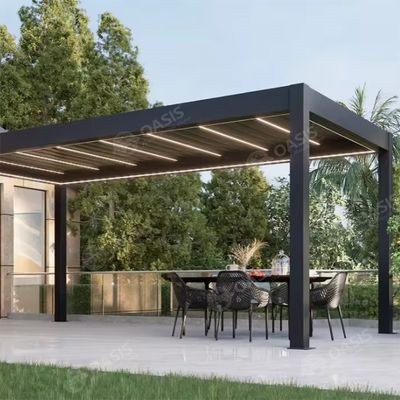 Pokrywka Łatwe podwórko Awings fabryki wydarzenia wodoodporne elektryczne regulowalne silnikowe pergola aluminium dla rezydencji